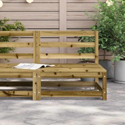 Canapé de jardin sans accoudoirs 70x70x67 cm bois pin imprégné 536134536134