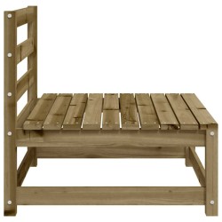 Canapé de jardin sans accoudoirs 70x70x67 cm bois pin imprégné 536134536134