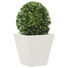 Jardinière blanc 30x30x30 cm acier 536142536142
