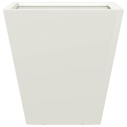 Jardinière blanc 30x30x30 cm acier 536142536142