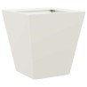 Jardinière blanc 30x30x30 cm acier 536142536142
