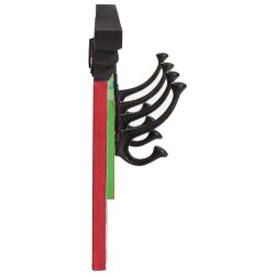 Porte-manteau Noir 80 x 25 x 2 cm Bois de mangue massif 536150536150