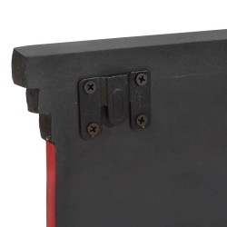 Porte-manteau Noir 80 x 25 x 2 cm Bois de mangue massif 536150536150