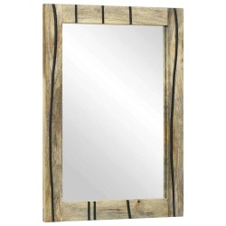 Miroir de salle de bain avec miroir Marron 70 x 50 x 2,5 cm 536151536151