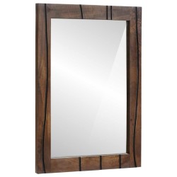 Miroir de salle de bain Montage mural Marron 70 x 50 x 2,5 cm 536153536153