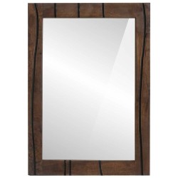 Miroir de salle de bain Montage mural Marron 70 x 50 x 2,5 cm 536153536153