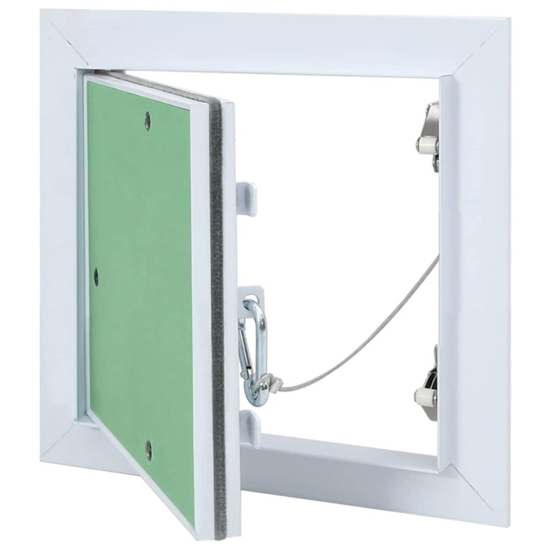 Panneau d'Accès Vert et Argent 20 x 20 cm Aluminium et Plâtre 536156536156