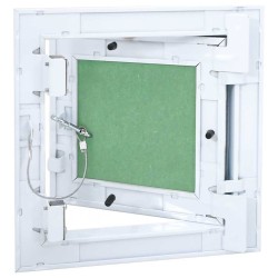 Panneau d'Accès Vert et Argent 20 x 20 cm Aluminium et Plâtre 536156536156