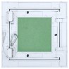 Panneau d'Accès Vert et Argent 20 x 20 cm Aluminium et Plâtre 536156536156
