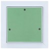 Panneau d'Accès Vert et Argent 20 x 20 cm Aluminium et Plâtre 536156536156