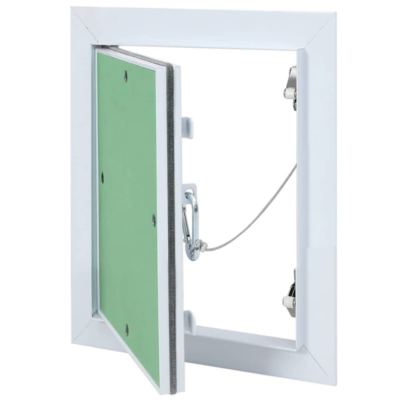 Panneau d'Accès Vert et Argent 25 x 30 cm Aluminium et Plâtre 536159536159