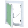 Panneau d'Accès Vert et Argent 25 x 30 cm Aluminium et Plâtre 536159536159