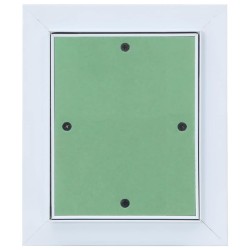 Panneau d'Accès Vert et Argent 25 x 30 cm Aluminium et Plâtre 536159536159