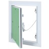 Panneau d'Accès Vert et Argent 20 x 25 cm Aluminium et Plâtre 536162536162