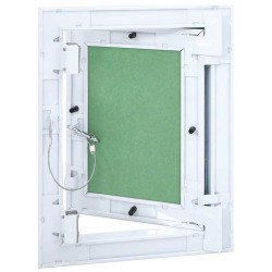 Panneau d'Accès Vert et Argent 20 x 25 cm Aluminium et Plâtre 536162536162