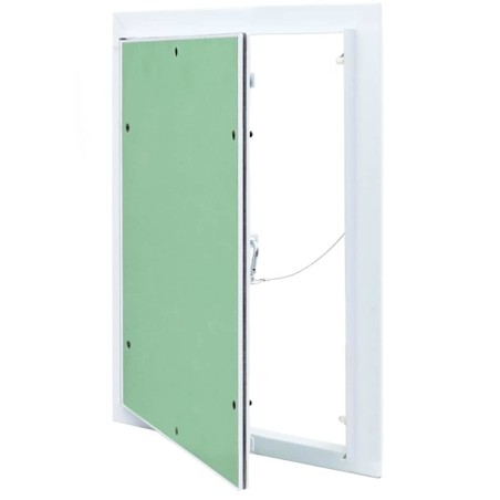Panneau d'Accès Vert et Argent 35 x 45 cm Aluminium et Plâtre 536163536163