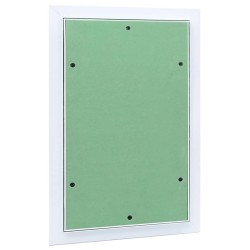 Panneau d'Accès Vert et Argent 35 x 45 cm Aluminium et Plâtre 536163536163