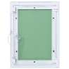 Panneau d'Accès Vert et Argent 35 x 45 cm Aluminium et Plâtre 536163536163