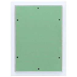 Panneau d'Accès Vert et Argent 35 x 45 cm Aluminium et Plâtre 536163536163