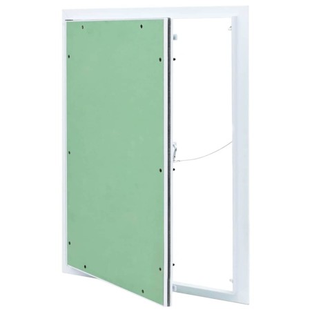 Panneau d'Accès Vert et Argent 55 x 65 cm Aluminium et Plâtre 536168536168