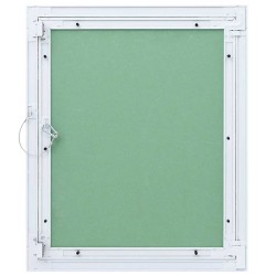 Panneau d'Accès Vert et Argent 55 x 65 cm Aluminium et Plâtre 536168536168