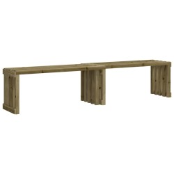 Banc de jardin extensible 212,5x40,5x45 cm bois de pin imprégné 536173536173