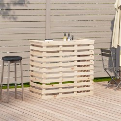 Table de bar d'extérieur 113,5x50x103 cm bois massif de pin 536174536174