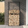 Portant de bois de chauffage noir 100x30x209 cm acier 536176536176