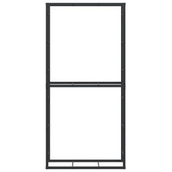 Portant de bois de chauffage noir 100x30x209 cm acier 536176536176