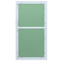 Panneau d'Accès Vert et Argent 55 x 105 cm Aluminium et Plâtre 536179536179