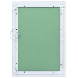 Panneau d'Accès Vert et Argent 55 x 75 cm Aluminium et Plâtre 536181536181