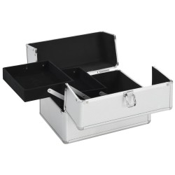 Mallette à maquillage 22x30x21 cm Argenté Aluminium  536183536183