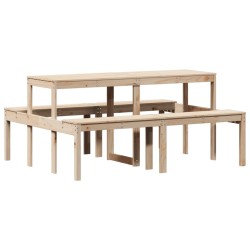 Table de pique-nique 160x134x75 cm bois massif de pin 536185536185