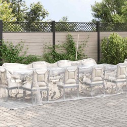 Bâche transparente avec œillets 3x12 m polyéthylène 536187536187