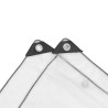 Bâche transparente avec œillets 3x12 m polyéthylène 536187536187