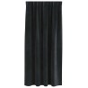 Rideaux occultants 2 pcs Noir 140 x 175 cm Velours 536192536192