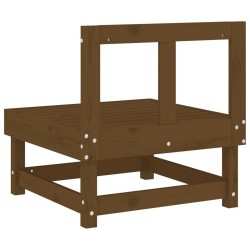 Canapé central de jardin marron miel bois de pin massif 536195536195