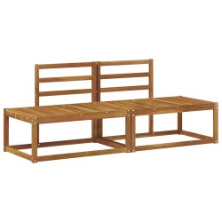 Canapé d'extérieur en bout 2 Pièce Naturel 182,5 x 63 x 73 cm 536196536196