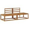 Canapé d'extérieur en bout 2 Pièce Naturel 182,5 x 63 x 73 cm 536196536196