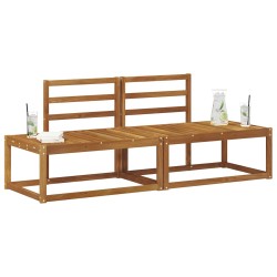 Canapé d'extérieur en bout 2 Pièce Naturel 182,5 x 63 x 73 cm 536196536196