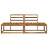 Canapé d'extérieur en bout 2 Pièce Naturel 182,5 x 63 x 73 cm 536196536196