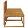 Canapé d'extérieur en bout 2 Pièce Naturel 182,5 x 63 x 73 cm 536196536196