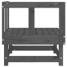 Canapé d'angle de jardin gris bois de pin massif 536205536205
