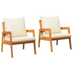 Chaise de jardin 2 pcs Huile Naturelle Bois d'Acacia Massif 536210536210