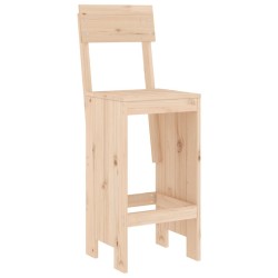Tabourets de bar lot de 2 40x48,5x115,5 cm bois massif de pin 536212536212