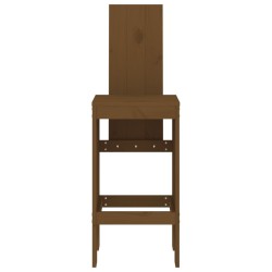 Tabourets lot de 2 marron miel 40x42x120 cm bois massif de pin 536217536217