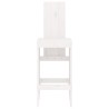 Tabourets de bar lot de 2 blanc 40x42x120 cm bois massif de pin 536222536222
