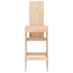 Tabourets de bar lot de 2 40x42x120 cm bois massif de pin 536223536223