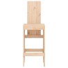 Tabourets de bar lot de 2 40x42x120 cm bois massif de pin 536223536223