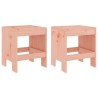 Tabourets de jardin lot de 2 40x36x45 cm bois massif Douglas 536230536230